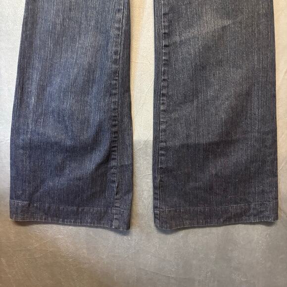 Old Navy Wide Leg Jeans Dark Wash Extra High Rise Stretch 70 Retro Y2K Boho Chic - Picture 8 of 14